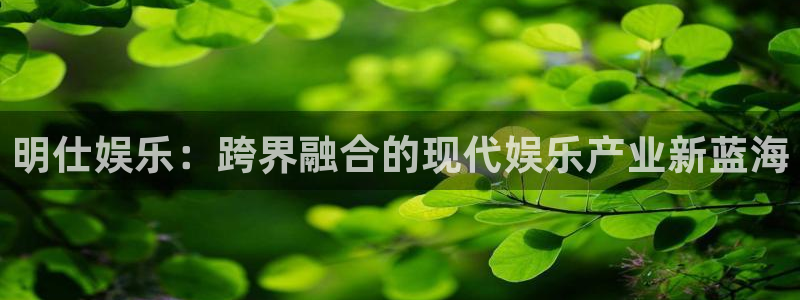 500网没有指数了：明仕娱乐：跨界融合的现代娱乐产业新蓝海